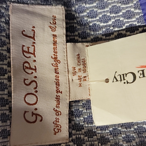 gospel blazer purple flowers sz 16W - Picture 8 of 9